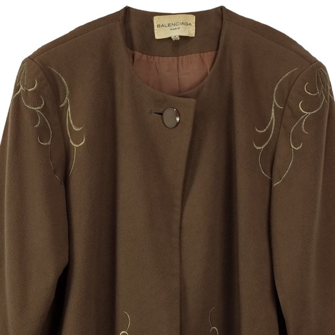 [발렌시아가] 빈티지 자수 오버핏 카라리스 모직 코트 P01556 상품이미지4