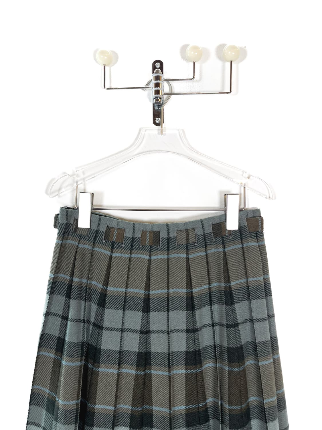 빈티지 벨티드 울 체크 스커트 상품이미지6