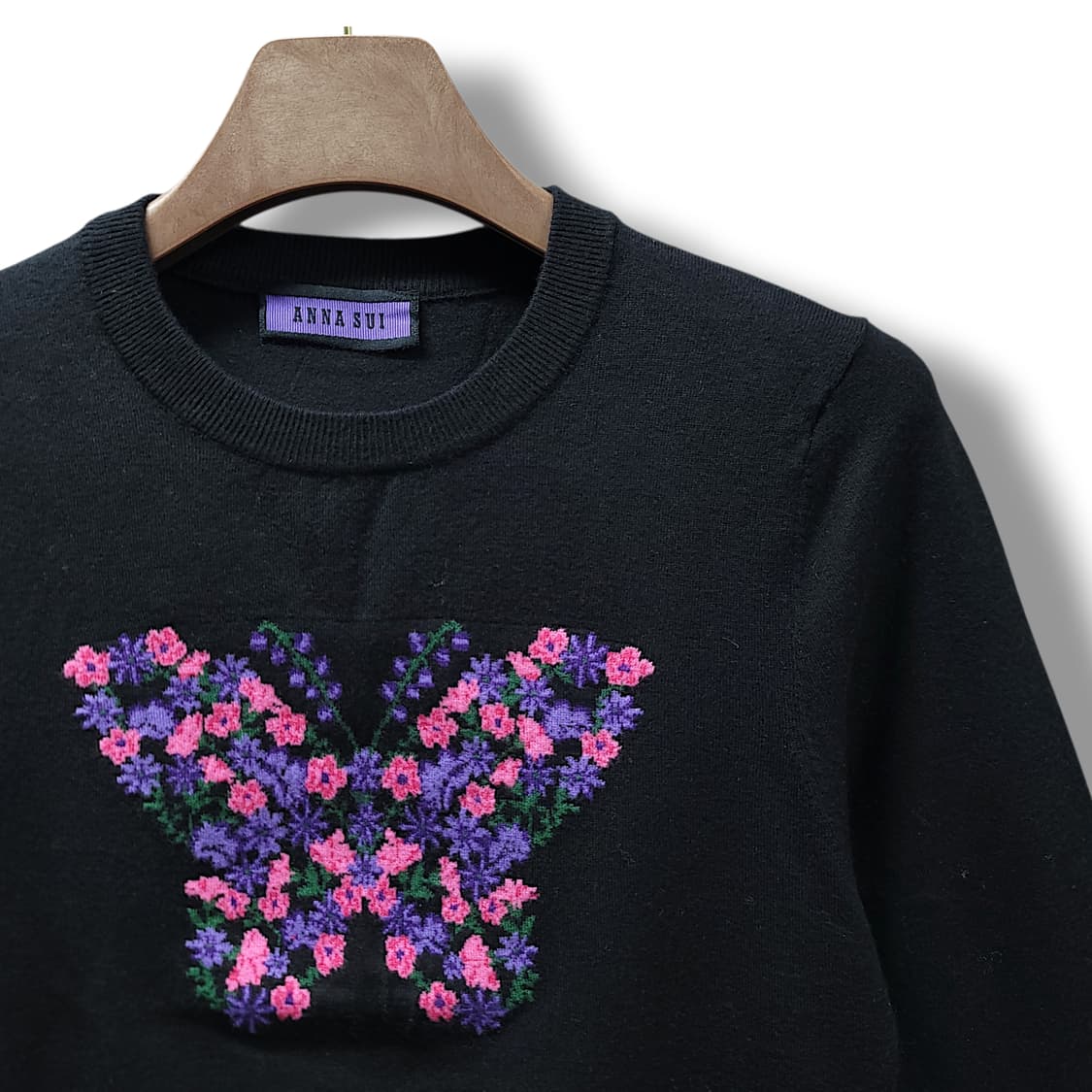 [100] 안나수이 플라워 버터플라이 우먼 니트 상품이미지4