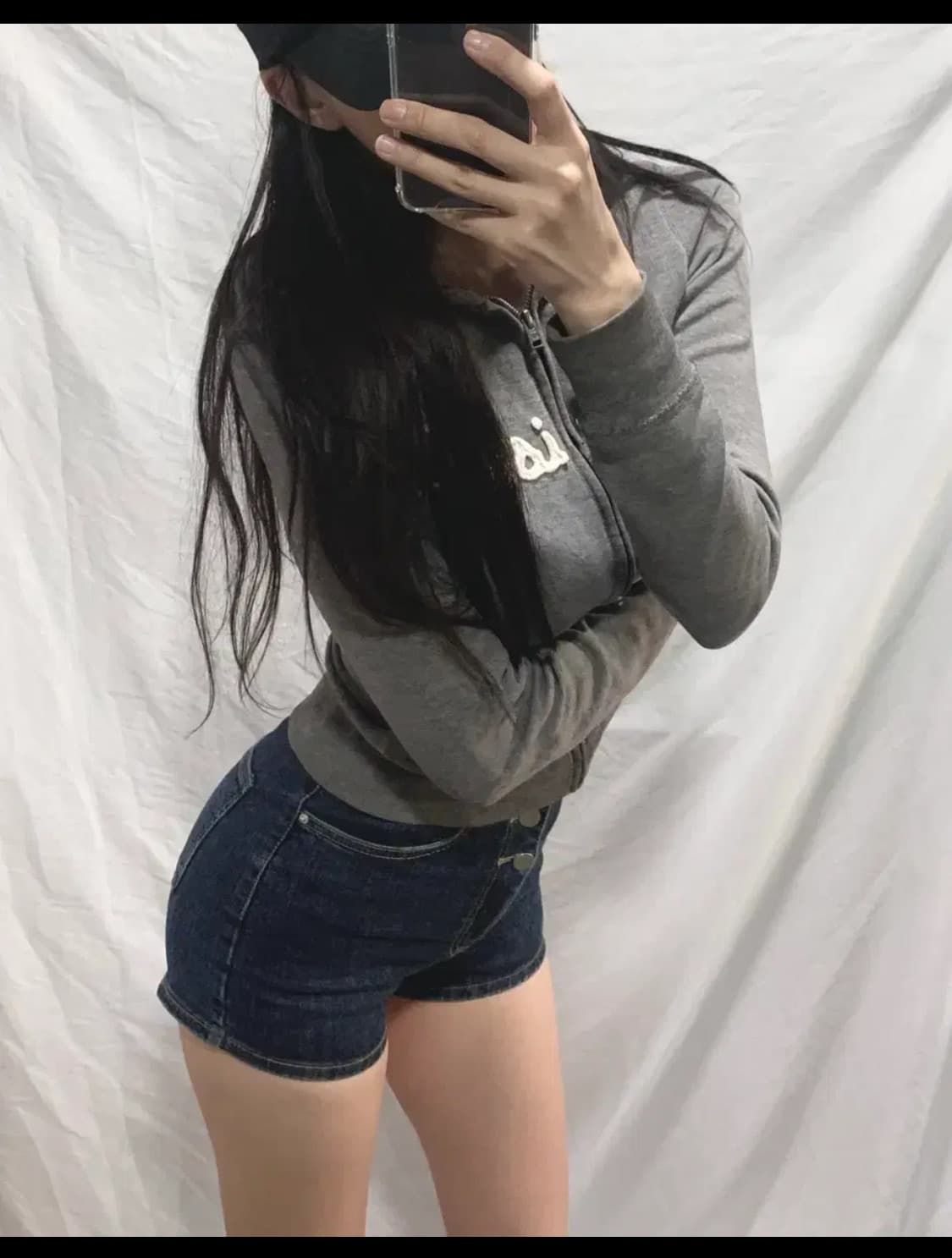 홀리스터 후드집업,그레이,XS 상품이미지2