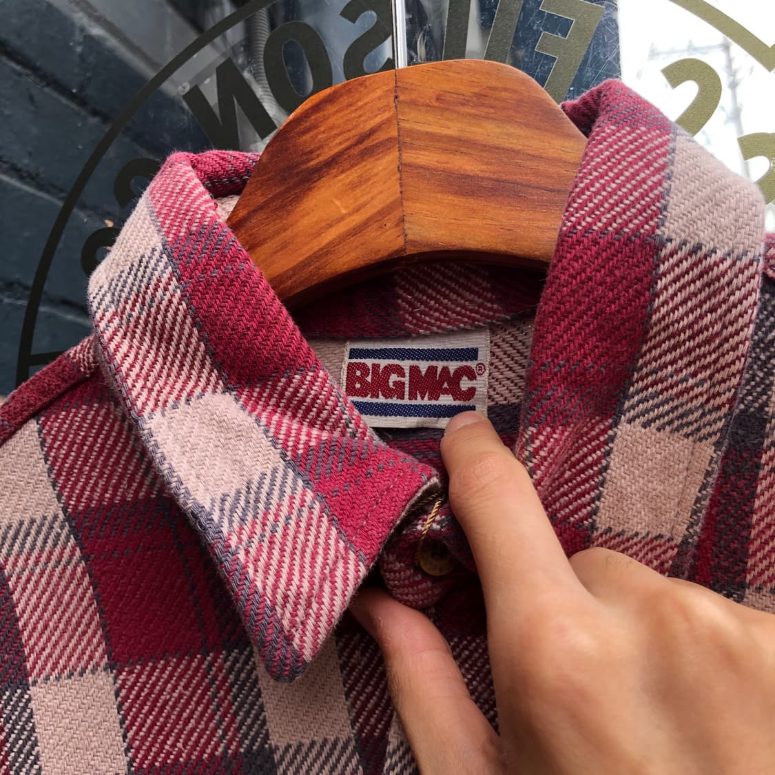 90s Big Mac flannel shirt-L 상품이미지2