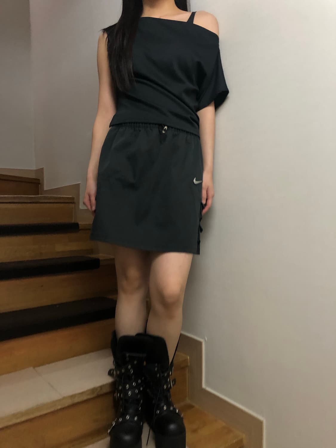 빈티지 나이키 블랙 포켓 스커트 상품이미지8