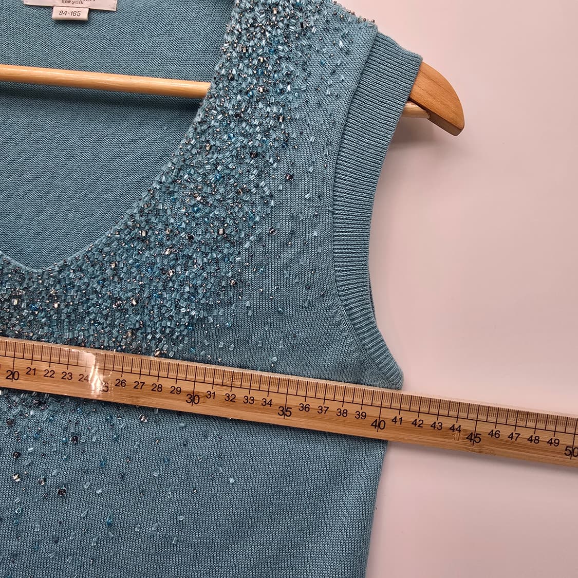 비즈 디테일 니트 슬리브리스 상품이미지5