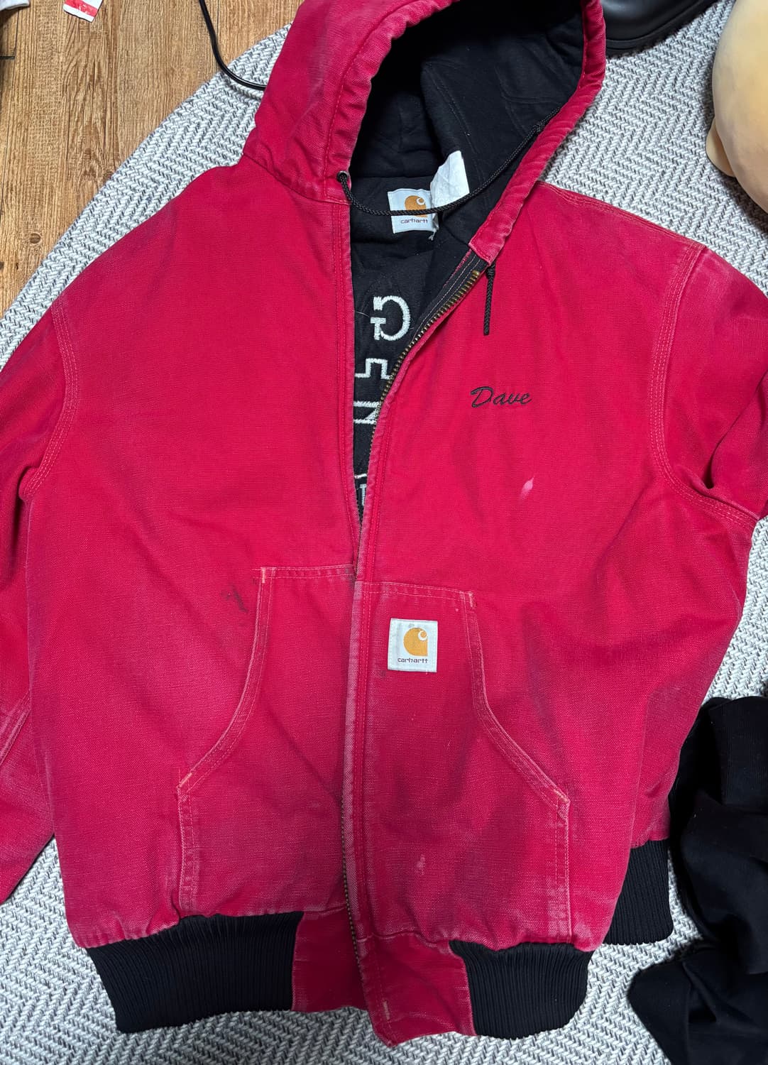 ‘97 Carhartt active jacket(red) 상품이미지1