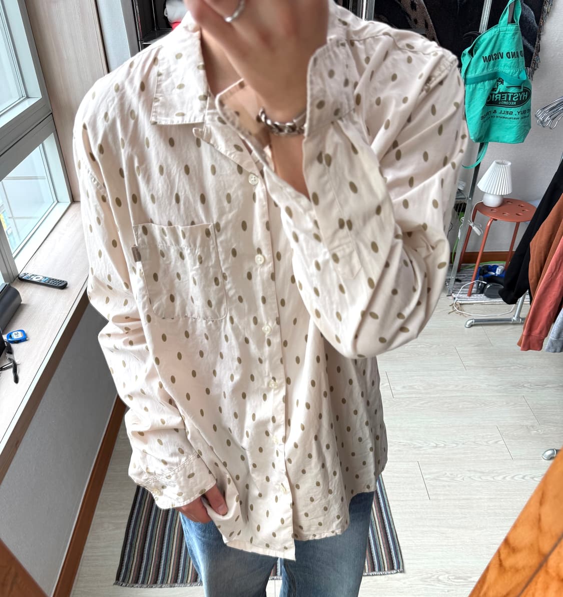 13ss 슈프림 닷 로고 셔츠 상품이미지2