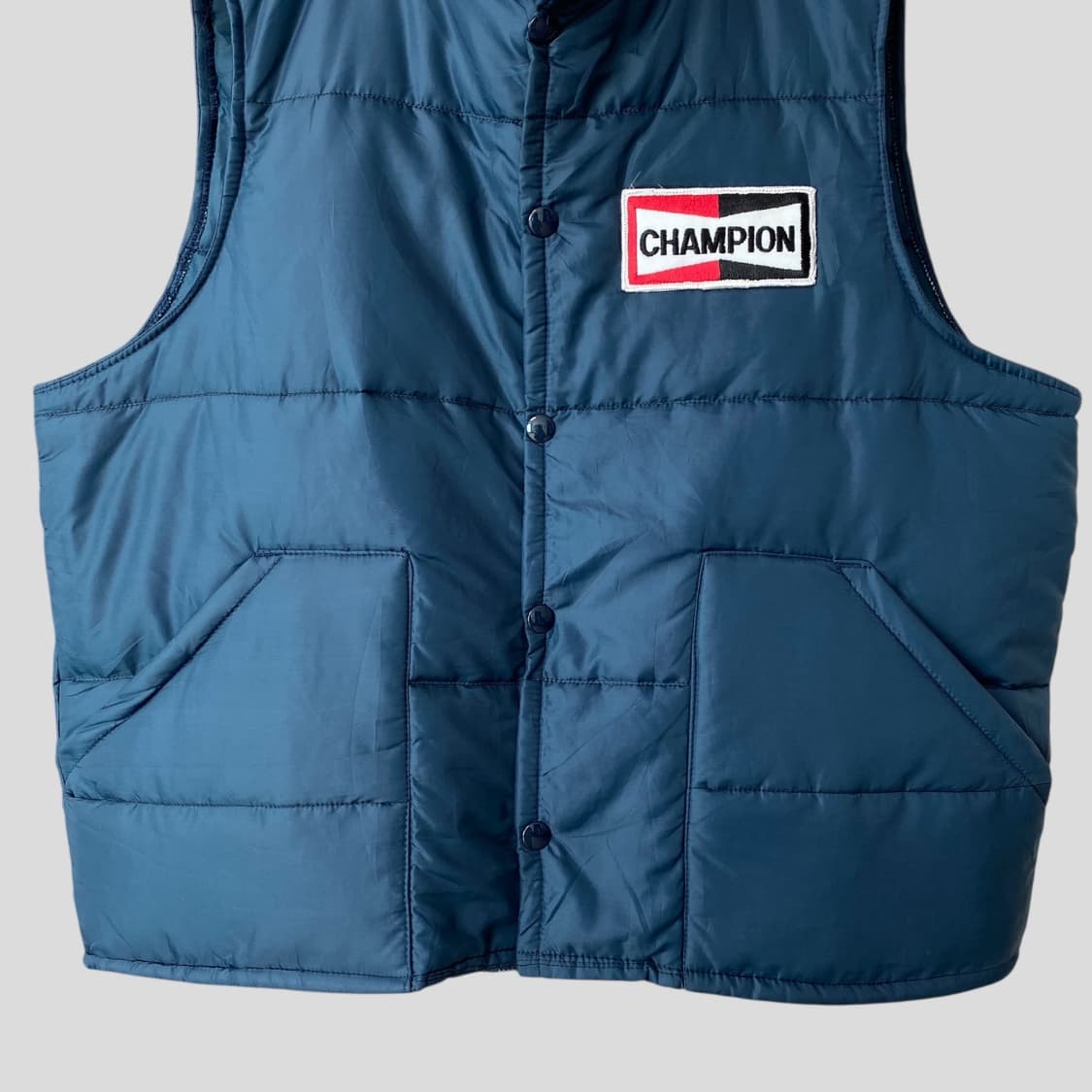 (M)빈티지 챔피온패치 패딩베스트 상품이미지5