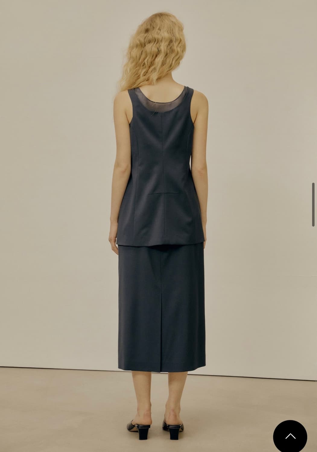 로우클래식 LAYERED SLIM VEST - BLUE GREEN  상품이미지4