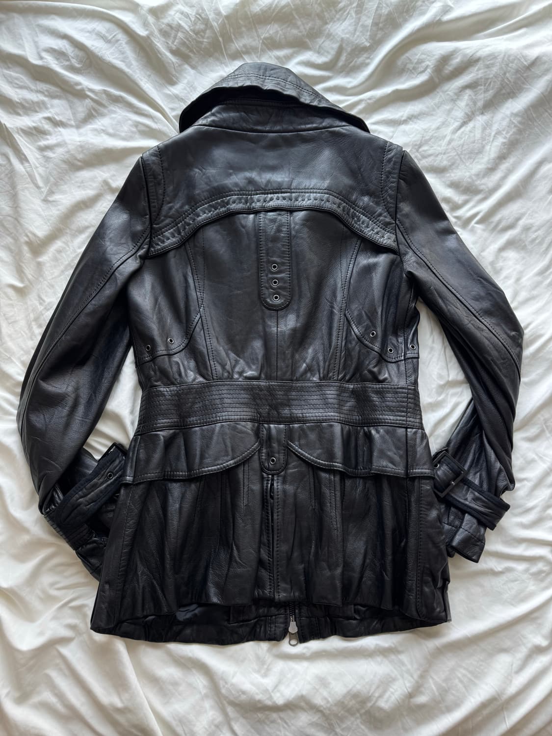 button leather jacket 버튼 가죽자켓 상품이미지6