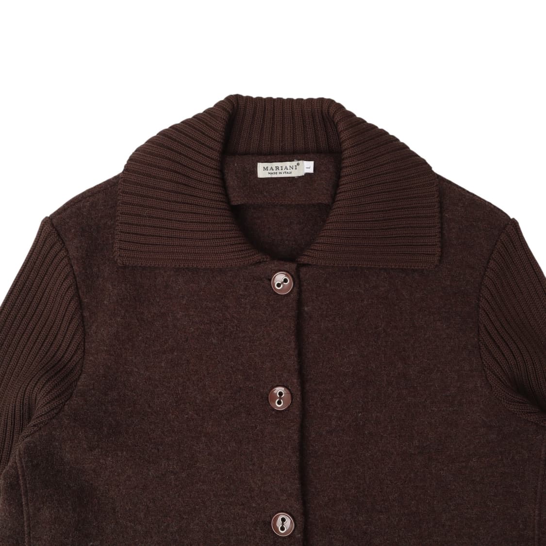 마리아니 이태리 브라운 메리노울 가디건 자켓 상품이미지2