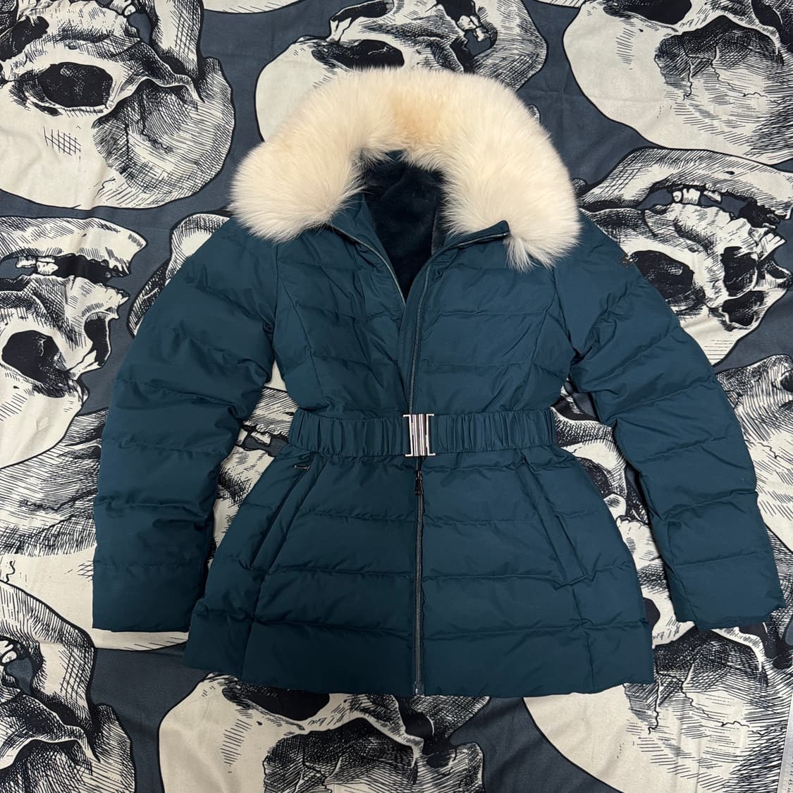 울시 폭스퍼 벨트 덕다운패딩 S 90사이즈  상품이미지4