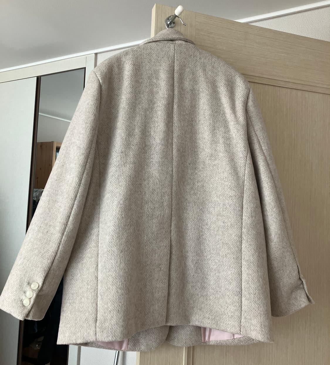 오이니 무드 울자켓 베이지 상품이미지4