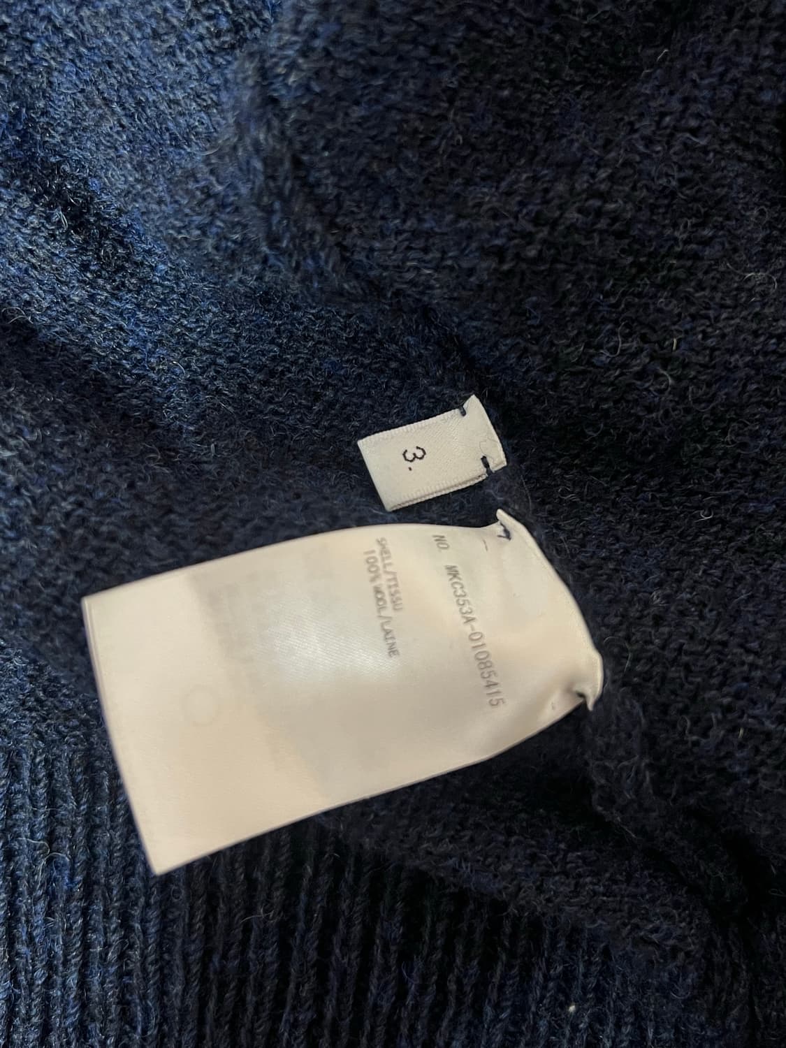 톰브라운 셰틀랜드 가디건 네이비 3사이즈 상품이미지3