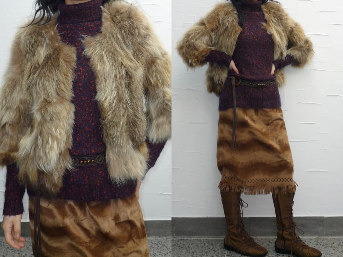 vintage fur jacket 상품이미지1