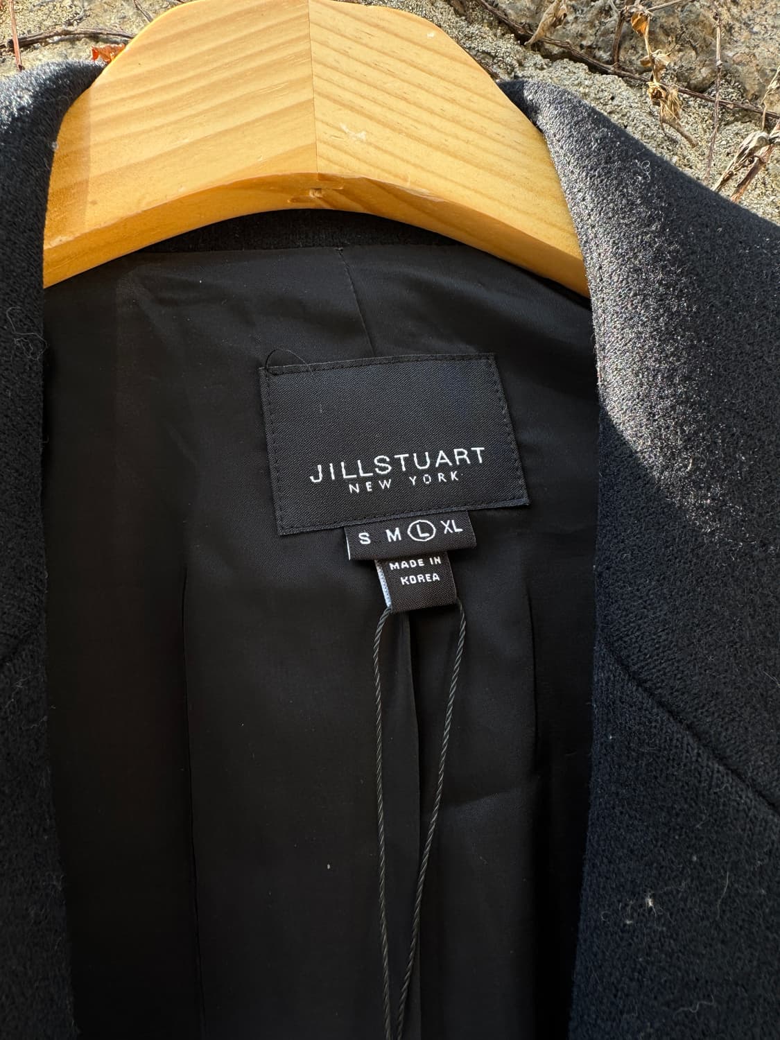 질스튜어트 울 싱글코트 블랙 B88 상품이미지2