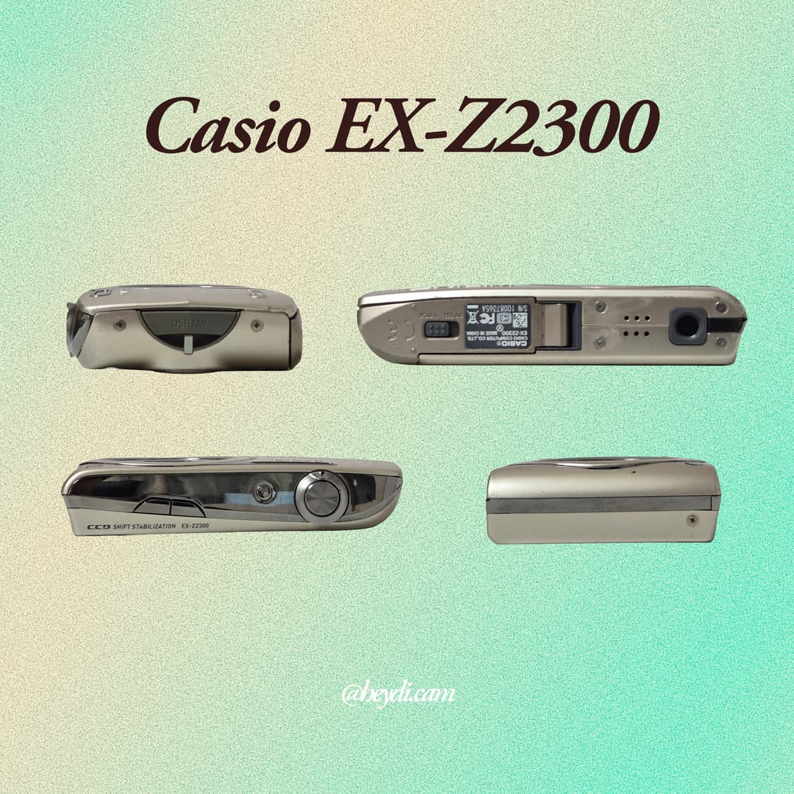 미품급!) (로제, 모카, 아일릿) 카시오 엑슬림 z2300 골드 상품이미지3
