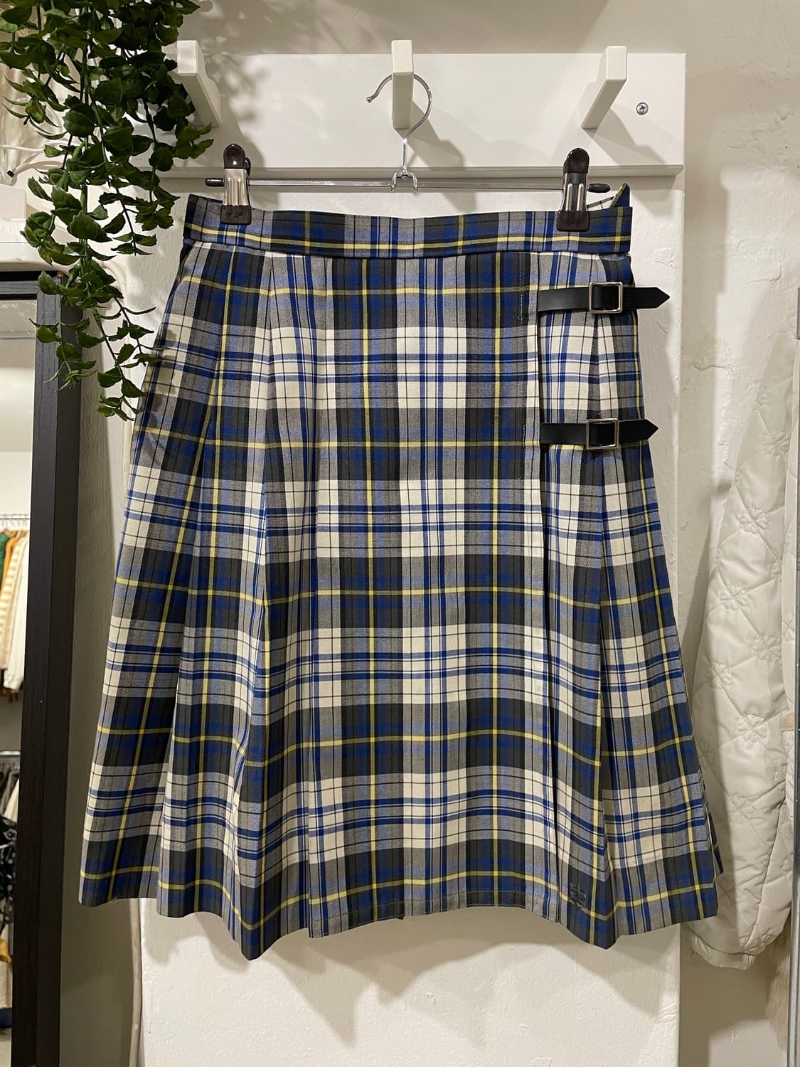 프레피 체크 버클 스커트 상품이미지5