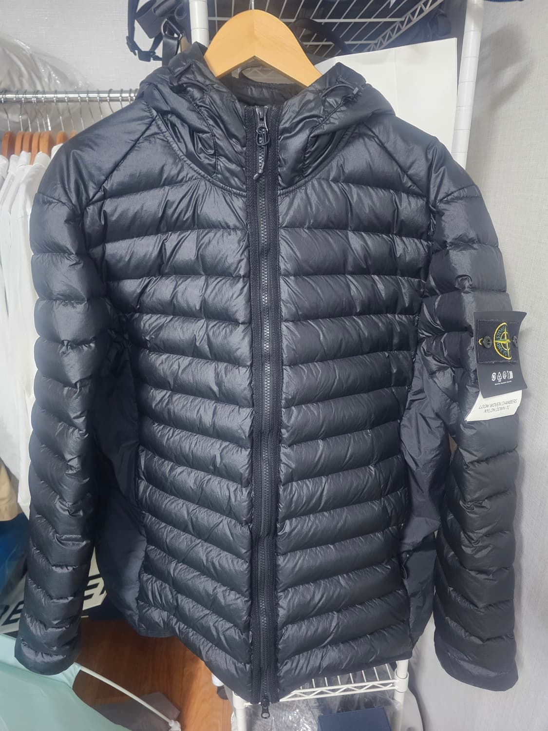 스톤아일랜드 룸우븐 챔버스 나일론 tc 경량 패딩 상품이미지1