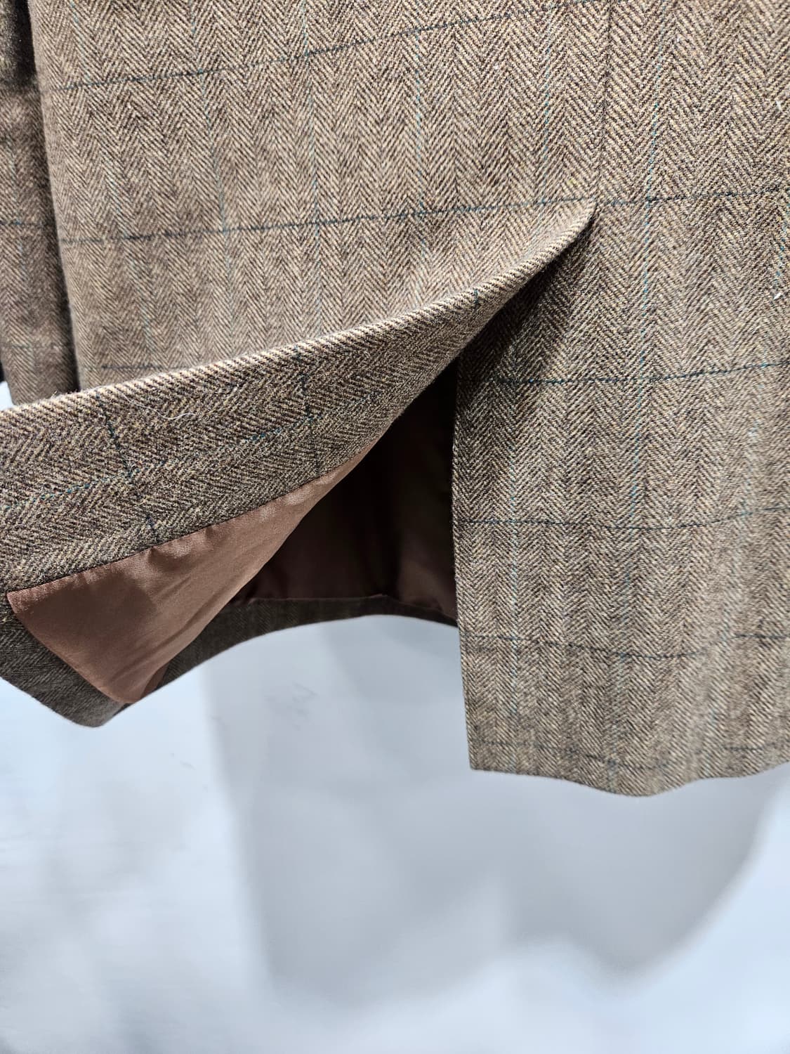 알토(alto) 베이지/브라운 체크 더블 울코트 90 상품이미지7