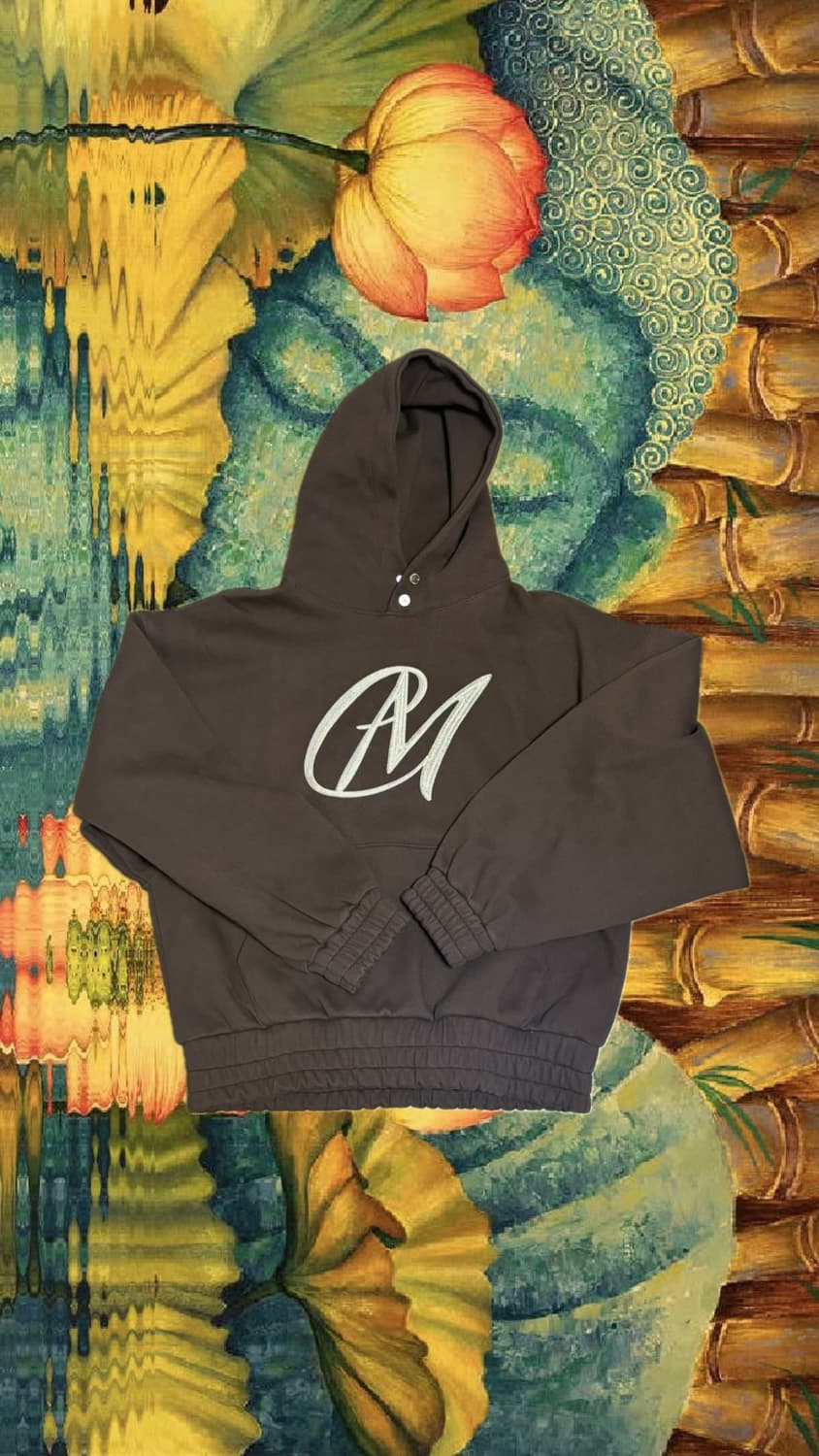 마이딥블루메모리즈 갈색 후드티 상품이미지1