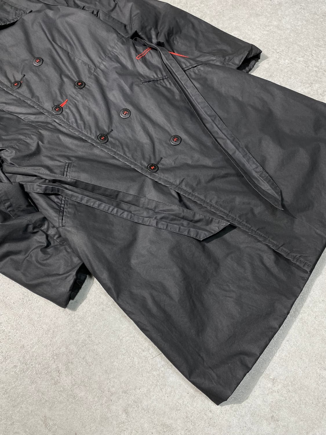 [M] 00s Calvin Klein 캘빈클라인 벨티드 더블 코트 상품이미지3