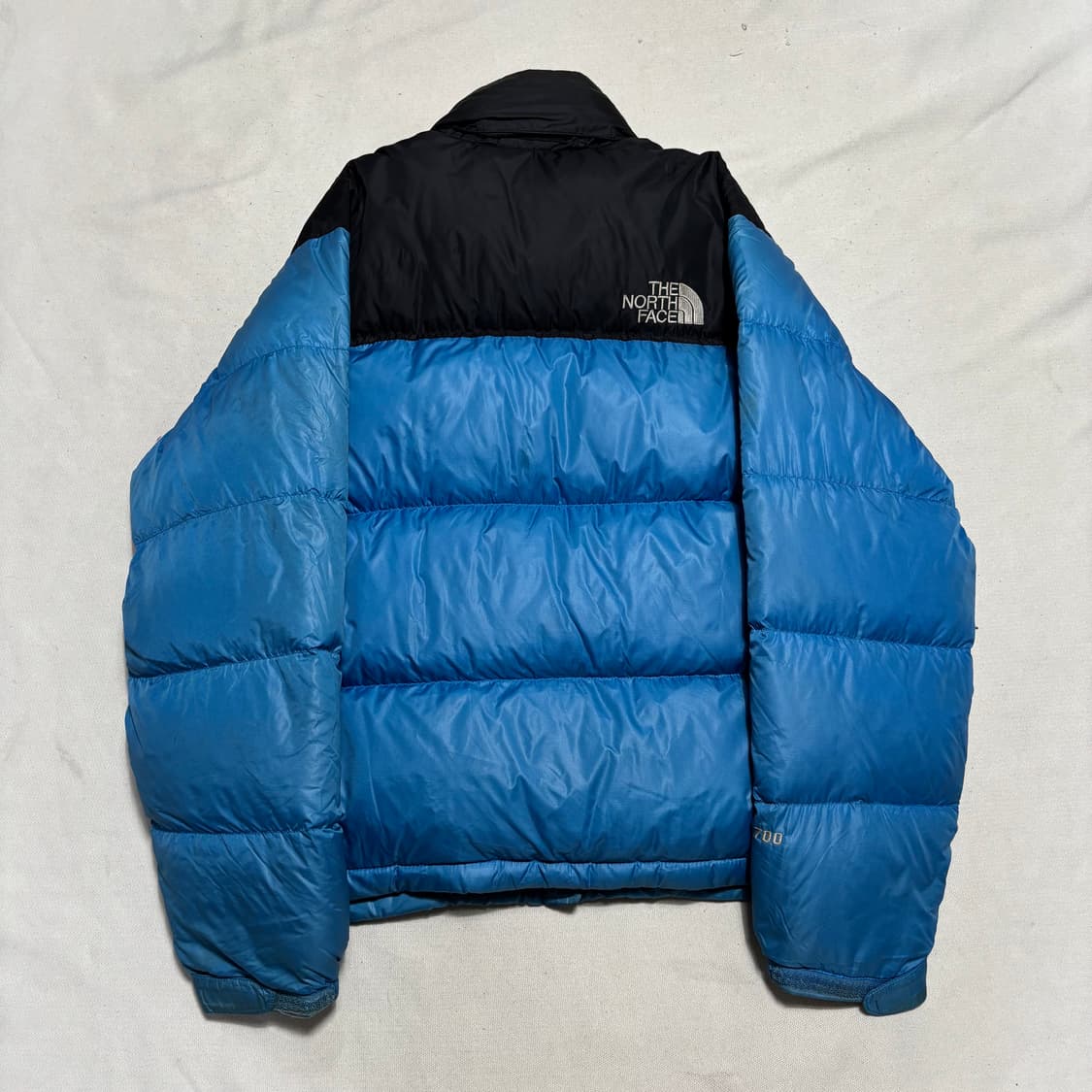 90 노스페이스 700 블랙 블루 눕시 패딩 상품이미지3