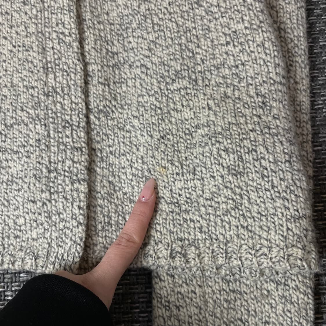 시스템 멜란지 히든버튼 긴팔 가디건 90  상품이미지7