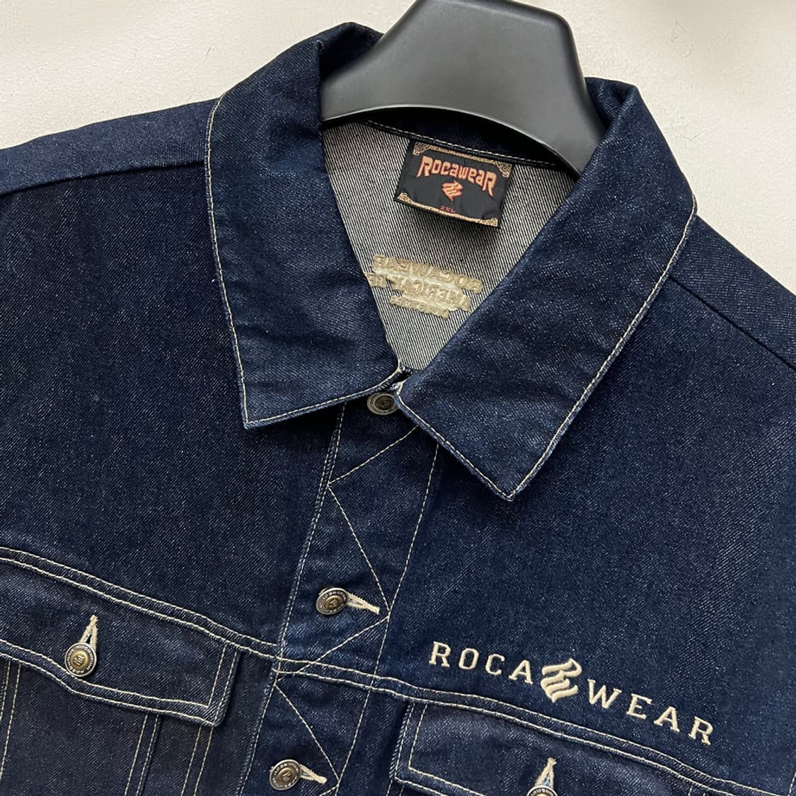 로카웨어 생지 데님 베스트 조끼 2XL 상품이미지3