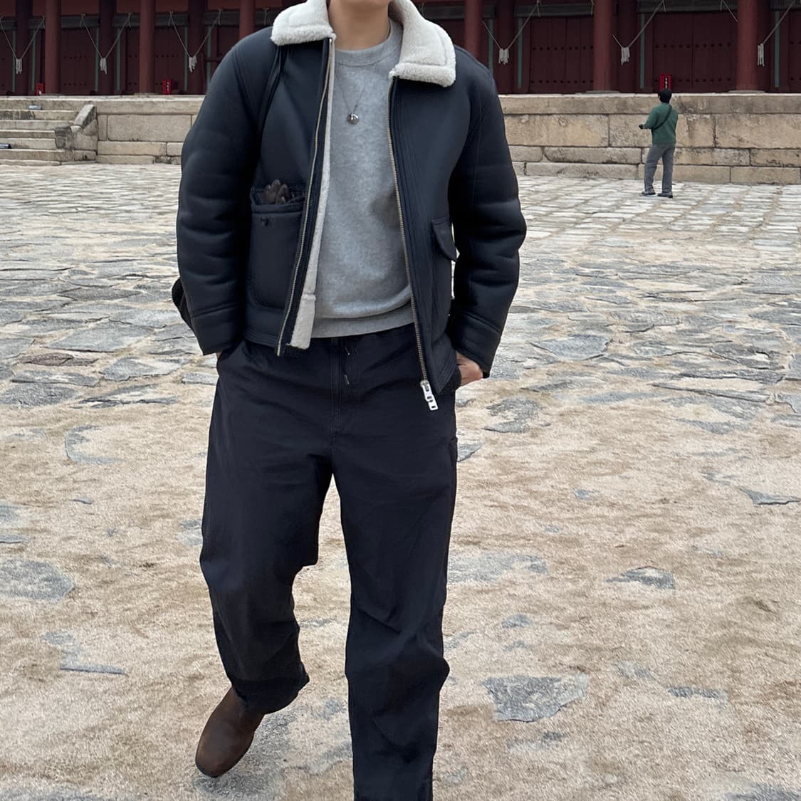 포터리 B-3 Leather jacket 3사이즈 상품이미지2