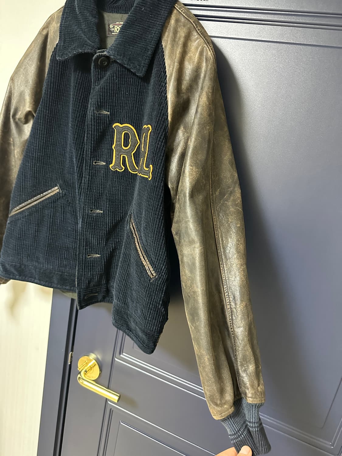 RRL 더블알엘 코듀로이 래더 바시티 M 상품이미지4