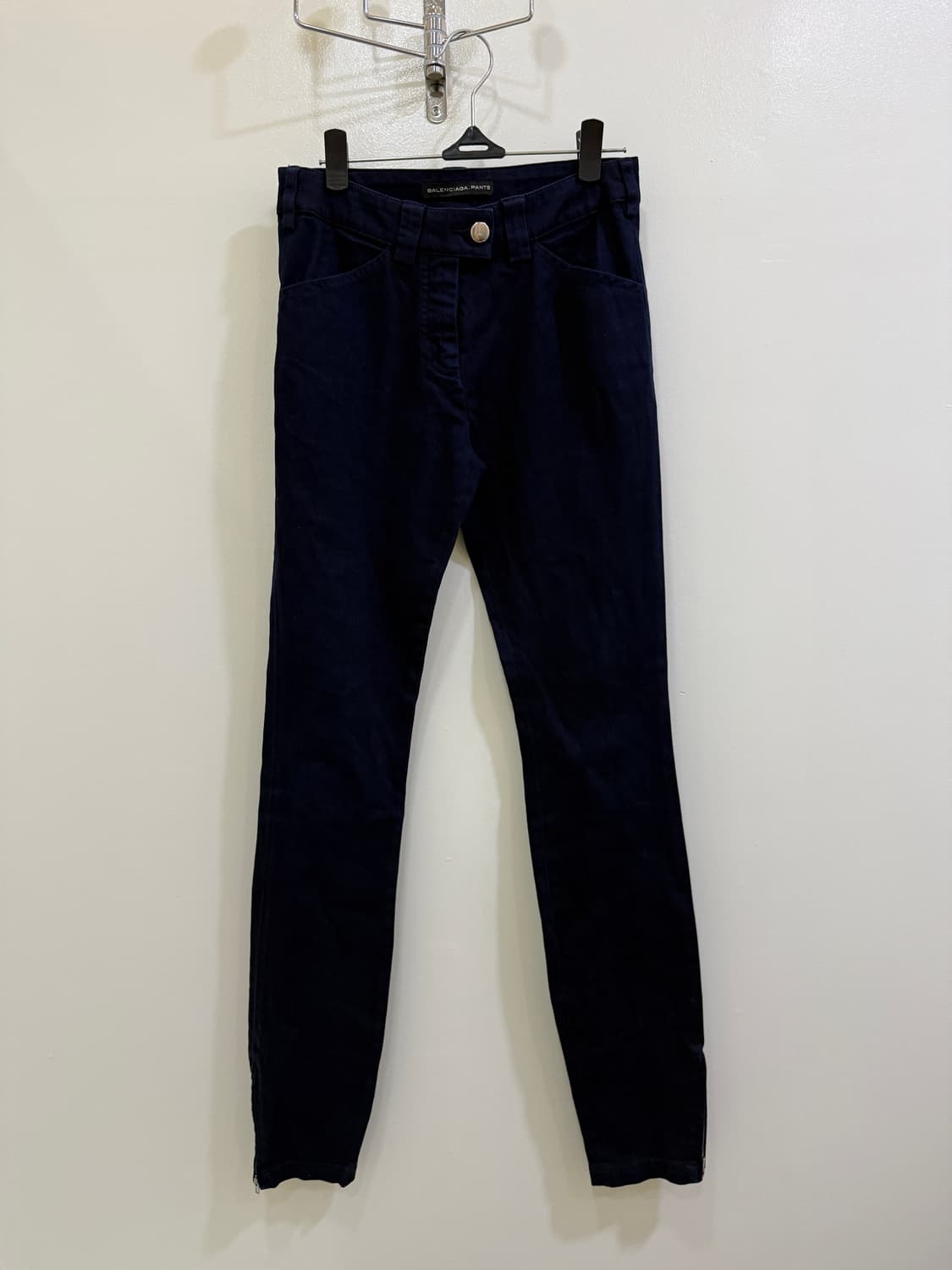 발렌시아가 네이비 코튼 팬츠(정품) 상품이미지1