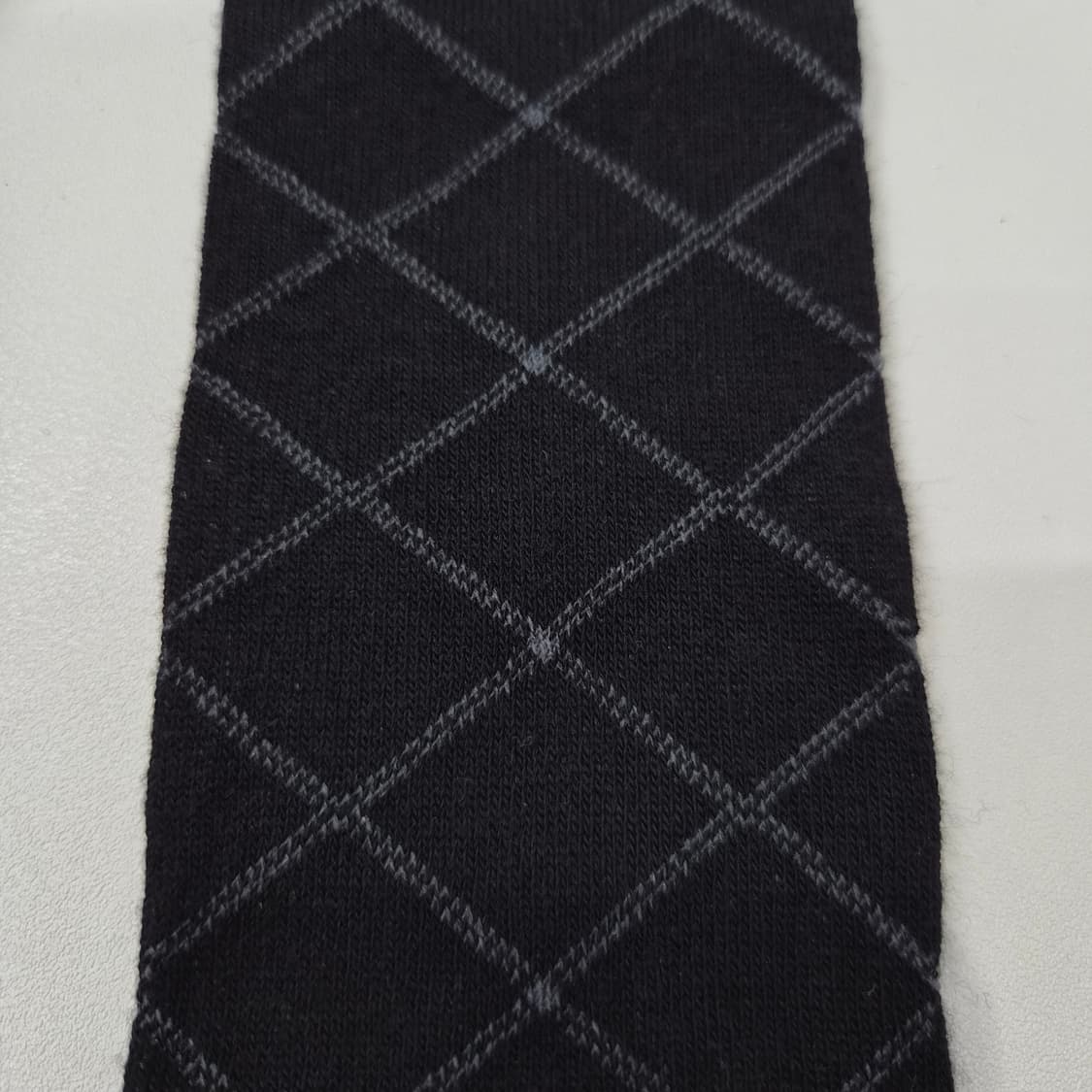 일본제 블랙 아가일 체크 니삭스 상품이미지2