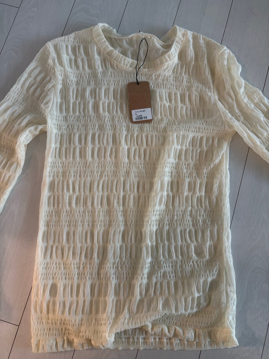 지니시스루 긴팔티 노브랜드 빈티지 셀렉제품 레이어드 긴팔티 상품이미지2