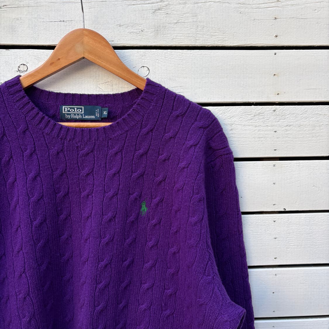 Polo 폴로 울 케이블 꽈배기 니트 상품이미지3