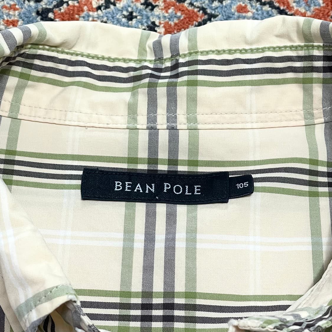 빈폴 베이지 체크 셔츠 남성105 상품이미지3