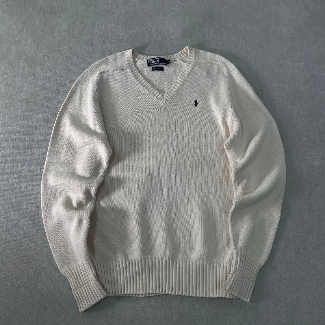 95 폴로랄프로렌 브이넥 코튼 니트  상품이미지1