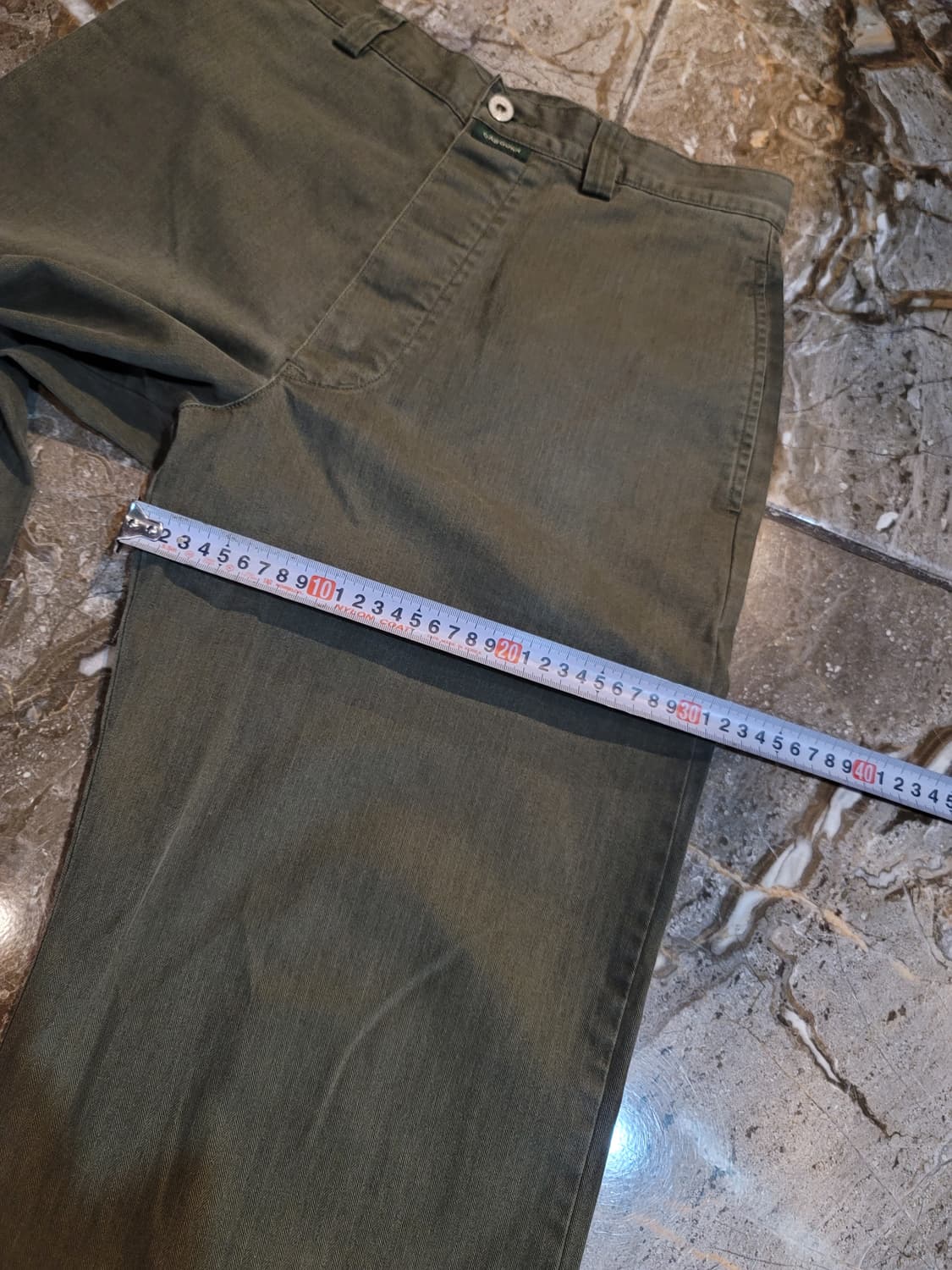 나이젤카본 헤링본 와이드 팬츠(올리브) 상품이미지6