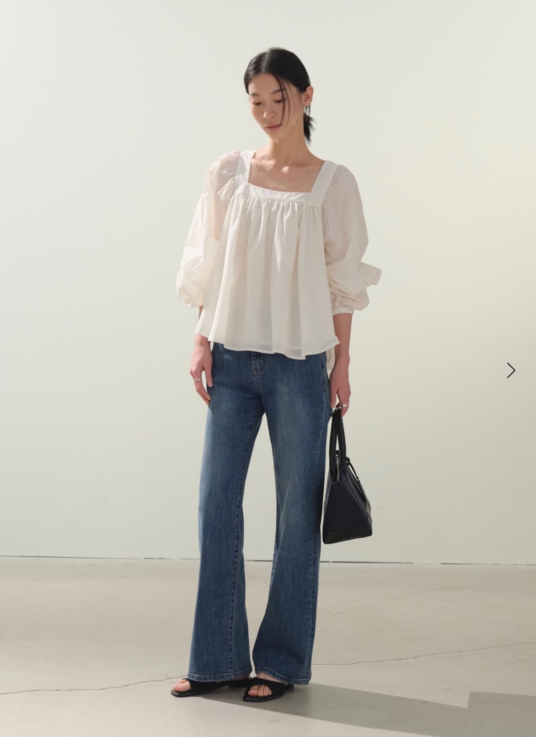 [새상품] 시에 러플 블라우스 상품이미지1