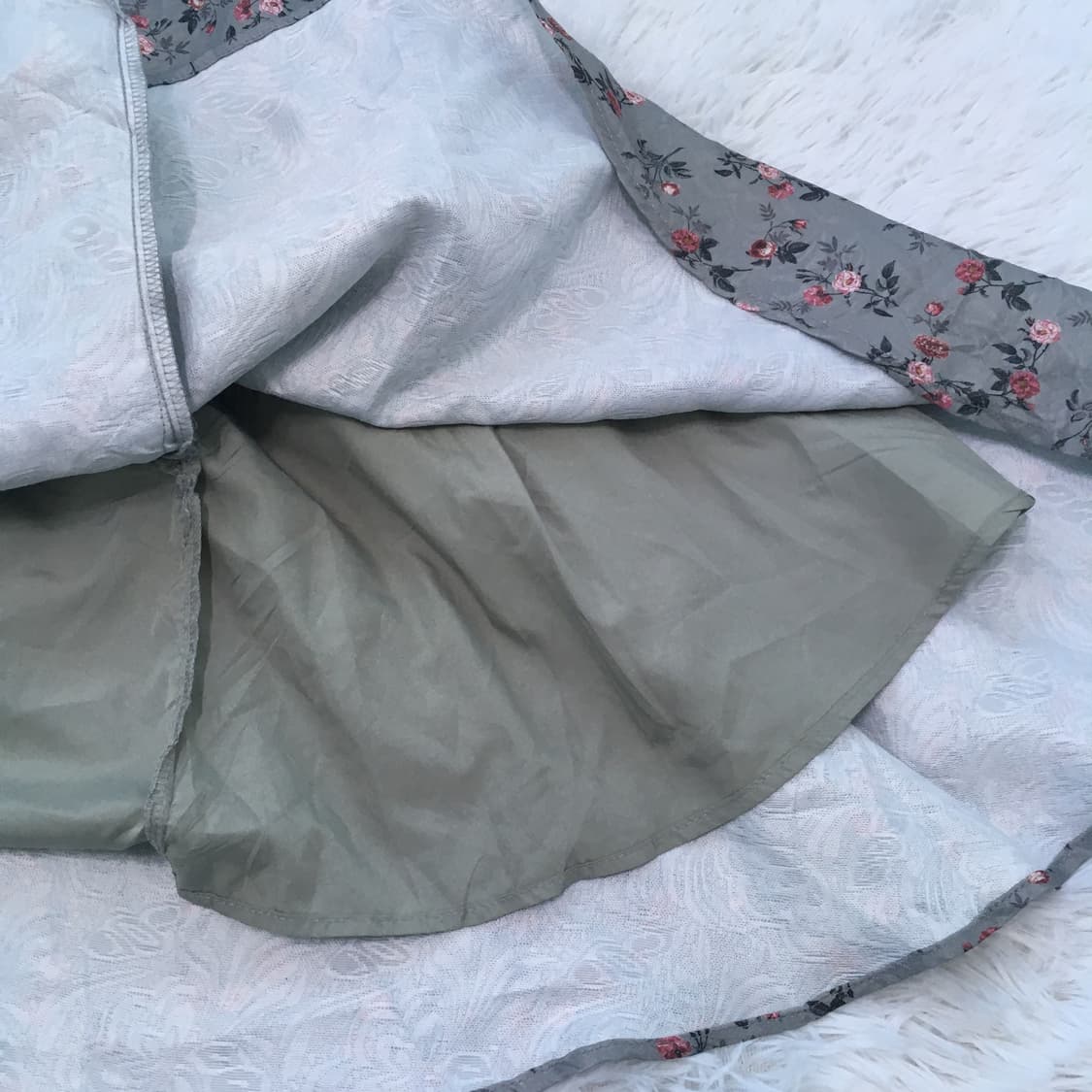 빈티지 민트 플라워 패턴 원피스 774 y2k 스트릿 갸루 펑키 일본빈티 상품이미지5