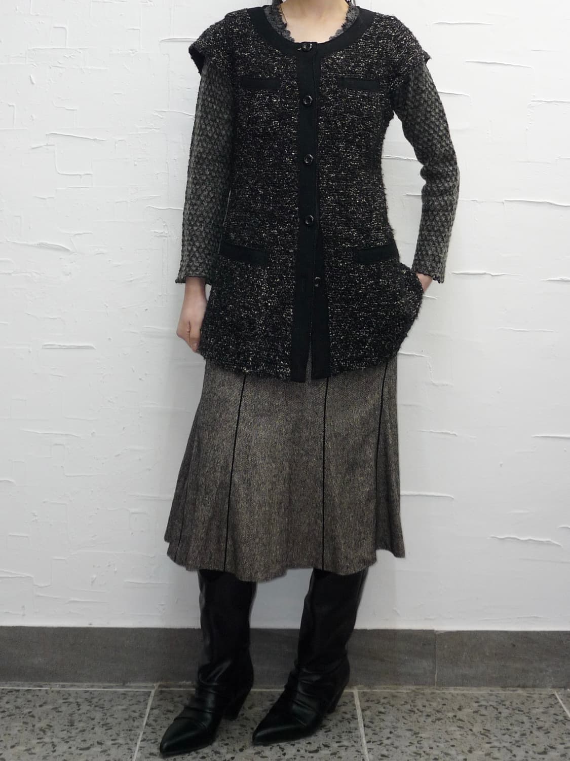 onyx tweed vest 상품이미지3