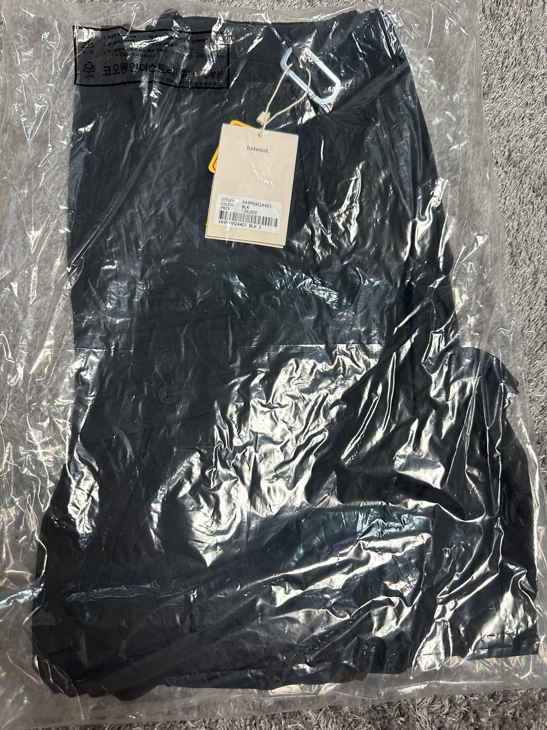 하이드아웃 밀리터리 복각 카고 팬츠 블랙 3 사이즈 상품이미지1