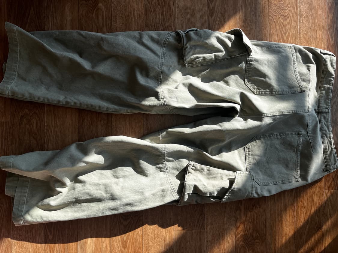 [0]다이브인 워시드 베른 카고 팬츠 베이지 (무민서) 상품이미지5