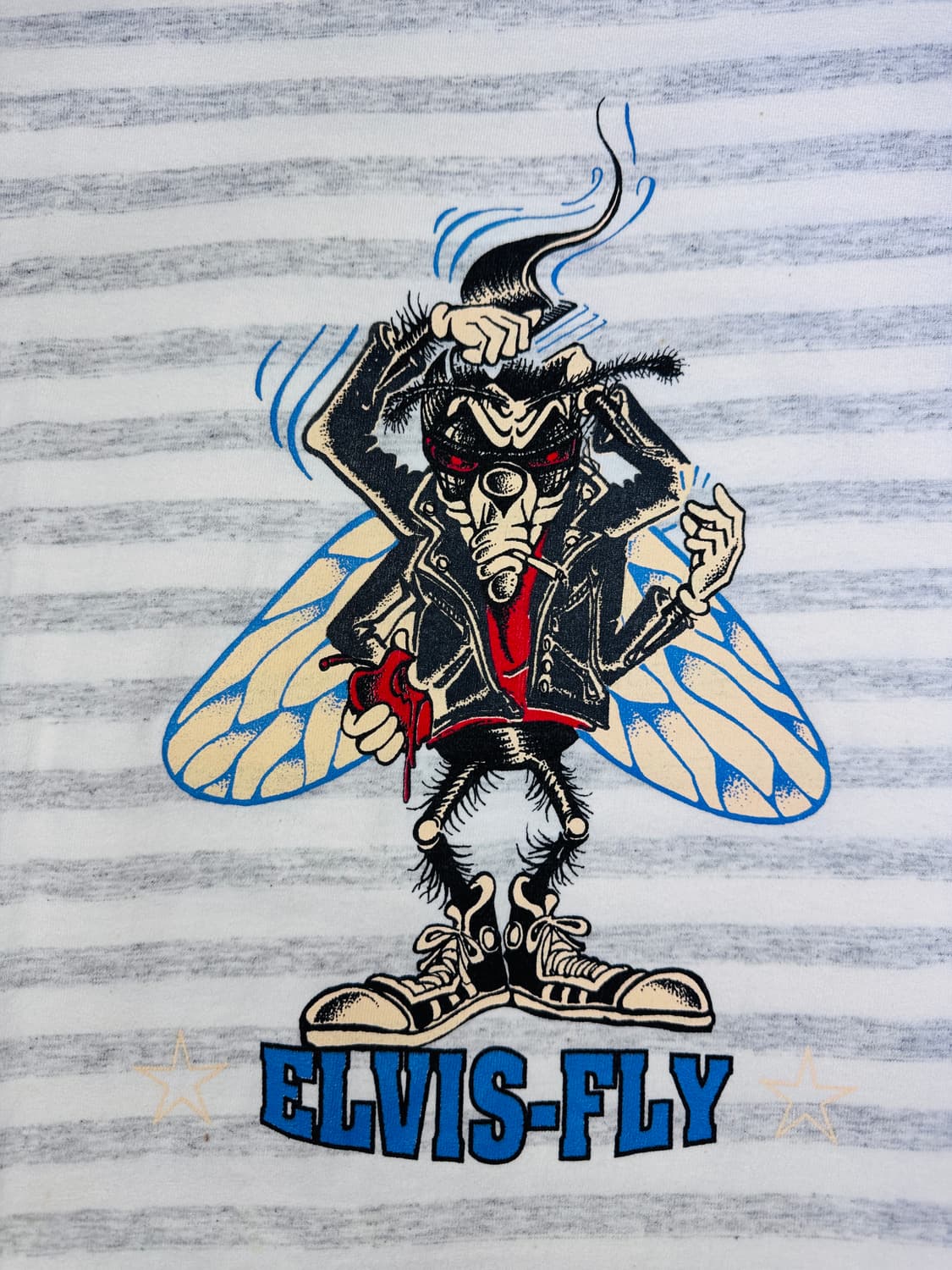 빈티지 90s black flys ELVIS FLY  티셔츠 XL 상품이미지2