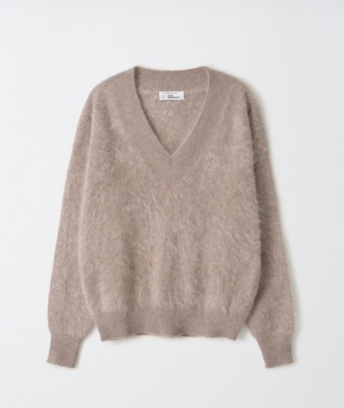 퓨어 캐시미어- 박민주 브러시드 캐시미어 브이넥 스웨터 토프 상품이미지4