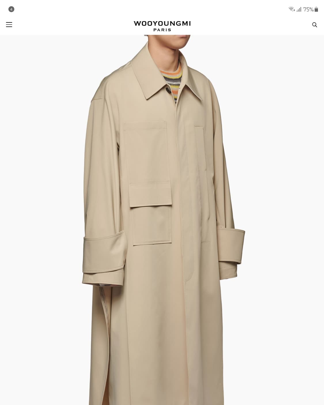 우영미 20SS 컬렉션 트렌치 맥코트 상품이미지2