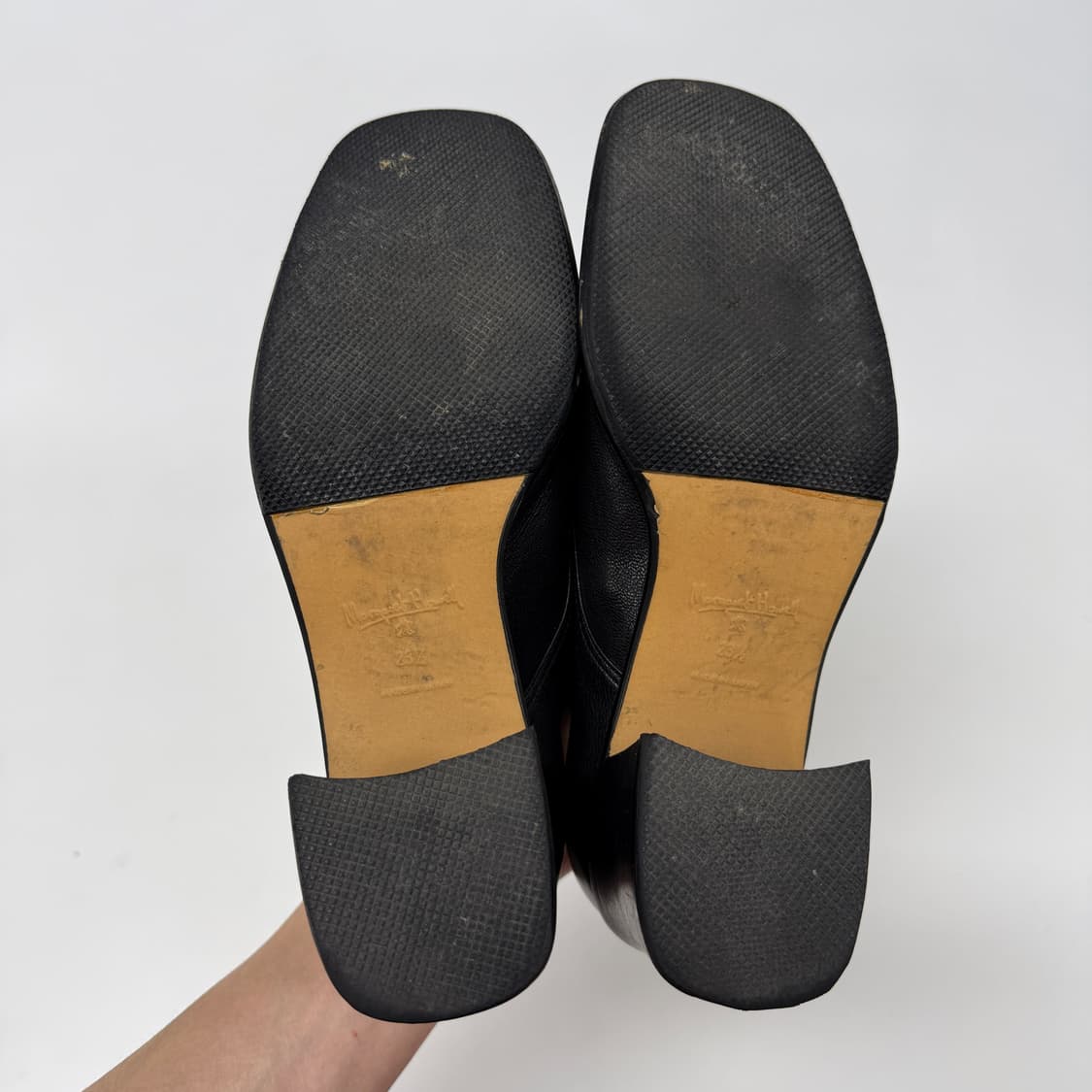 90s Margaret Howell square toe mid heel 상품이미지10