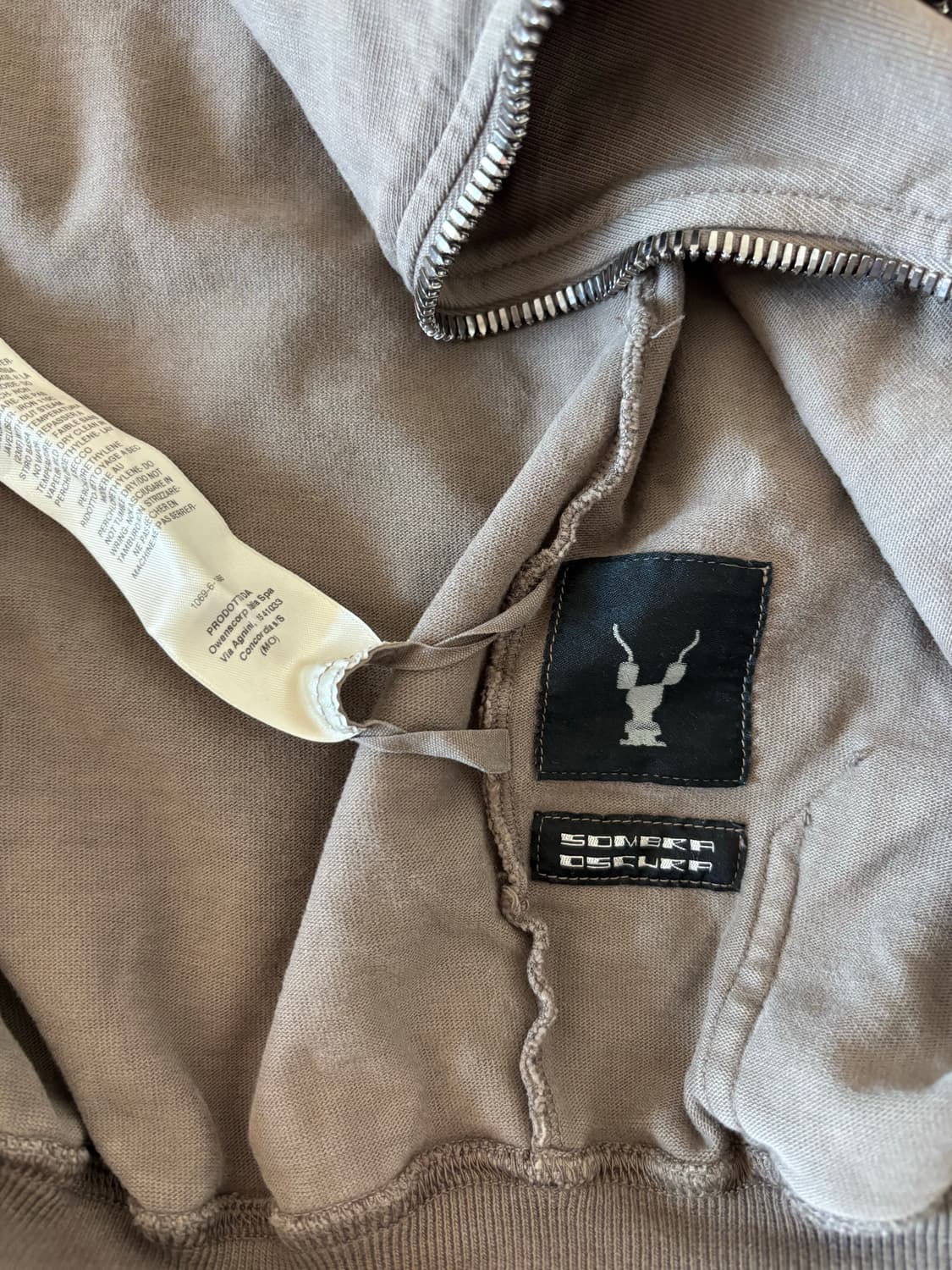 릭오웬스 다크쉐도우 하이넥집업 상품이미지7