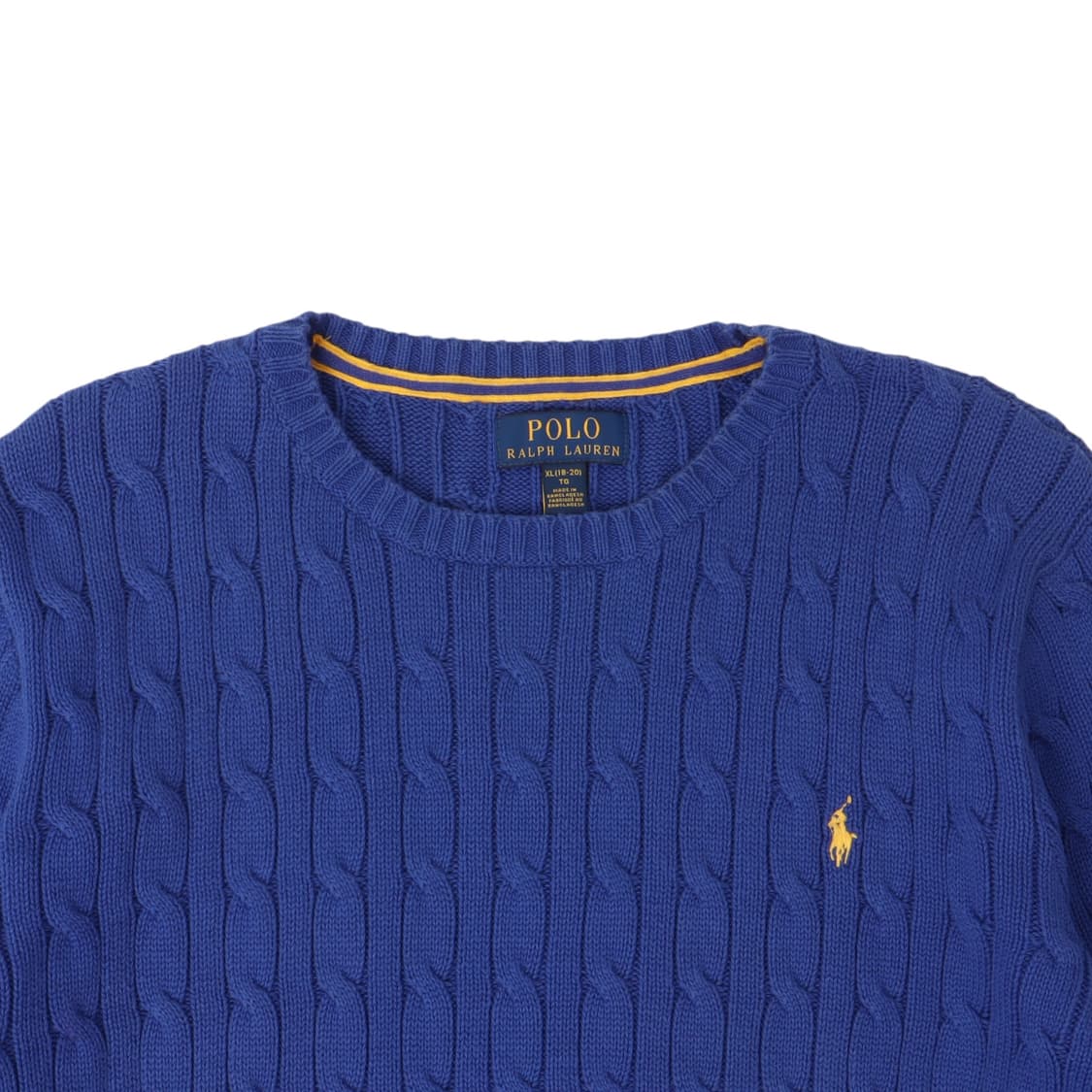 폴로 랄프로렌 블루 케이블 니트 스웨터 상품이미지2