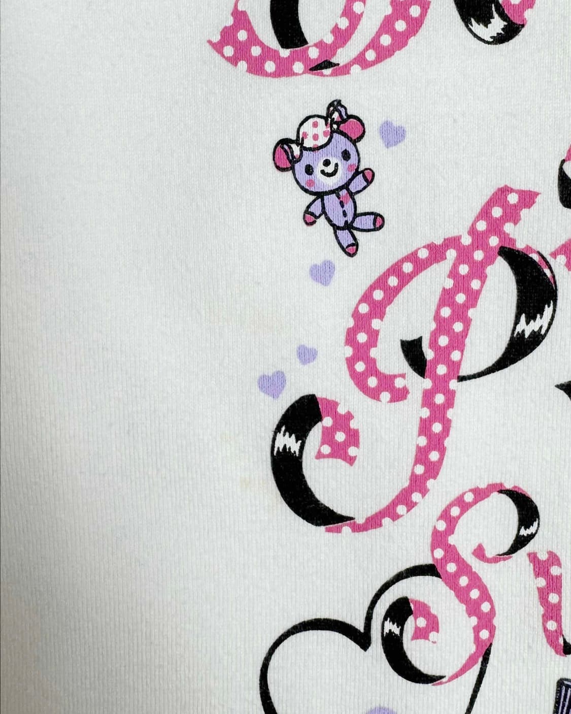 메조피아노 흰핑 베리짱 헤이세이 긴팔 티셔츠 롱슬리브 상품이미지2