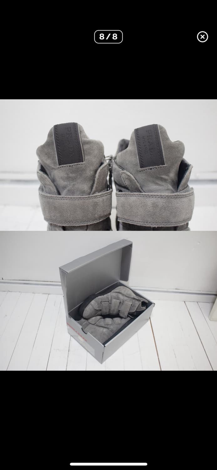 prada suede strap high sneakers 상품이미지8