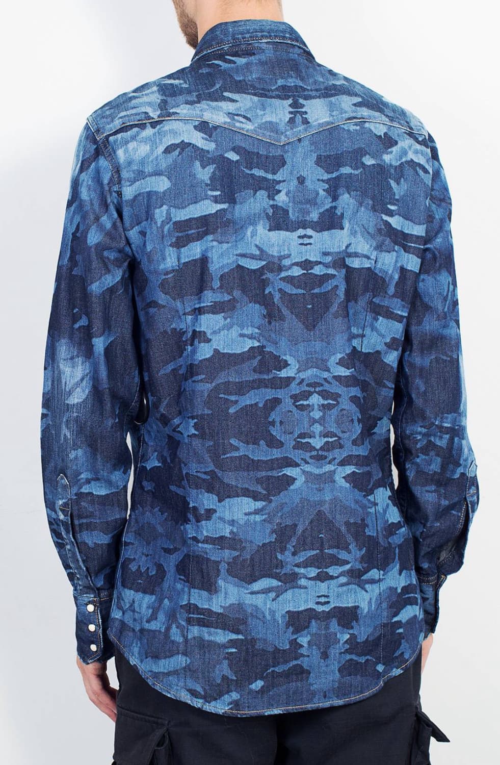 DSQUARED2 디스퀘어드 카모플라쥬 웨스턴 셔츠(데님-코튼) 상품이미지3